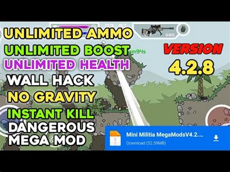 MINI MILITIA ULTIMATE MEGA MOD 4.2.8 .